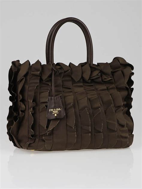 prada tessuto twist bruciato tote bag|Prada tote bag leather.